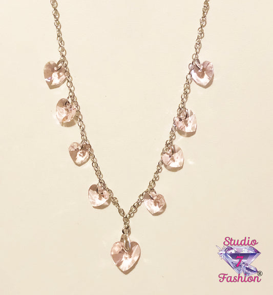 Fabulous Pink Heart Necklace