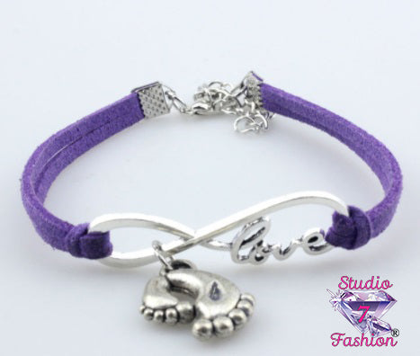 Together Forever Love Bracelet Purple