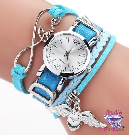 Multilayer Infinity Love Watch Blue