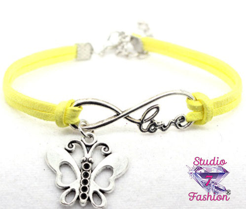 Butterfly Forever Love Bracelet Yellow