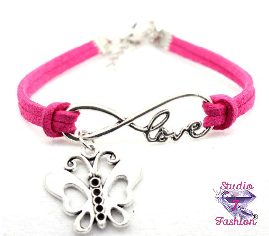 Butterfly Forever Love Bracelet Pink