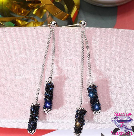 Dangling Cobalt Earrings