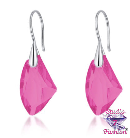 Pink Marquise-cut Earrings