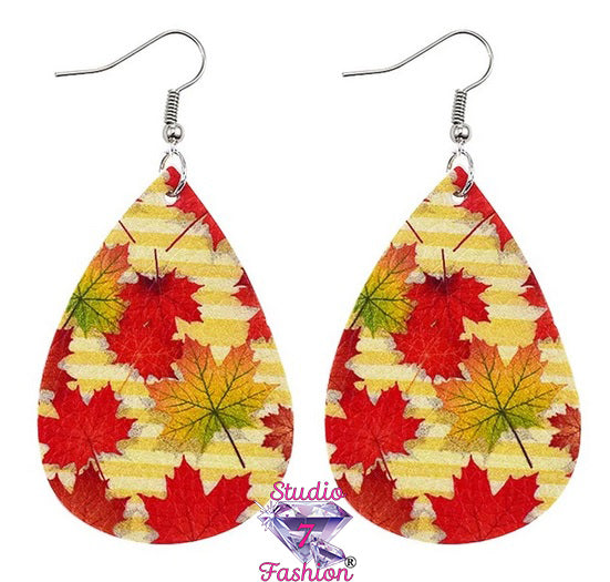 Autumn Leaf Earrings Style 3