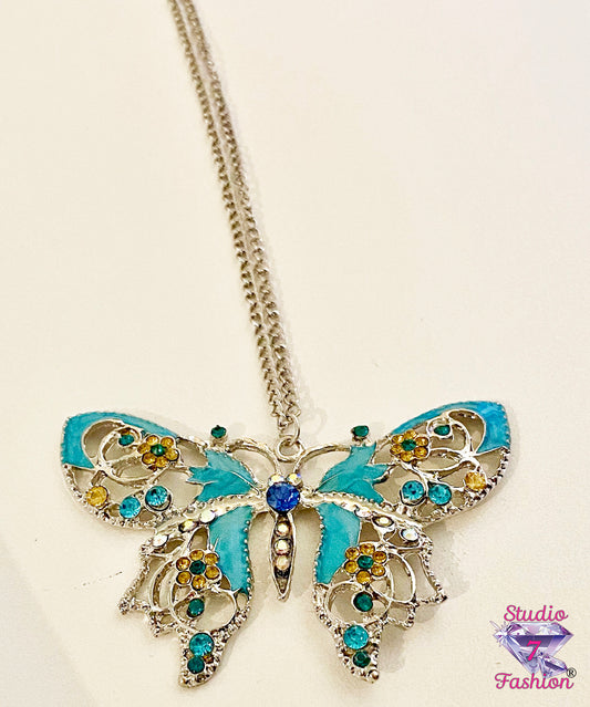 Art Déco Butterfly Necklace