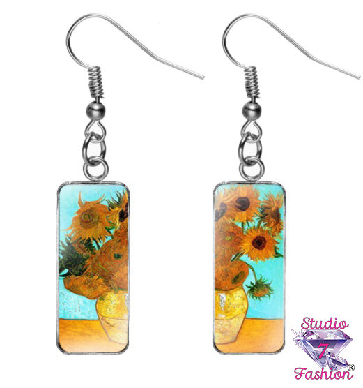 Sunflower Harvest Earrings Style 1