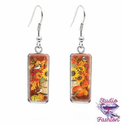 Sunflower Harvest Earrings Style 3