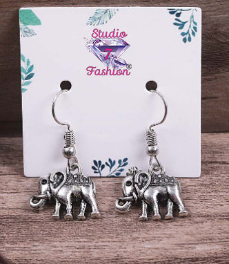 Artistic Elephant Earrings