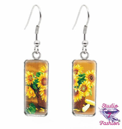 Sunflower Harvest Earrings Style 2