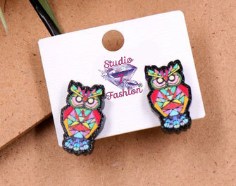 Deco Owl Earrings