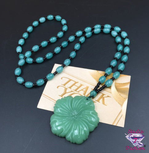 Jade Lotus Necklace