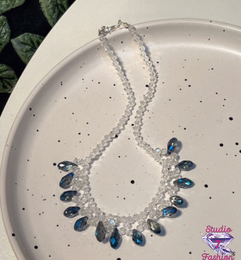 Sapphire Beaded Necklace