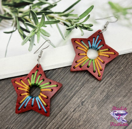 Star Art Earrings