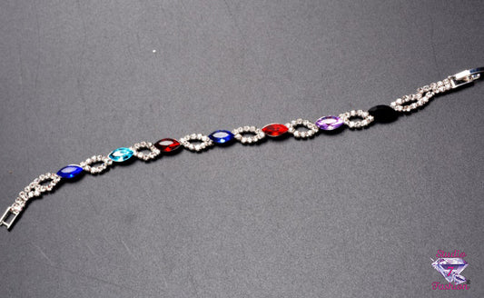 Seven Color Rhinestone Bracelet