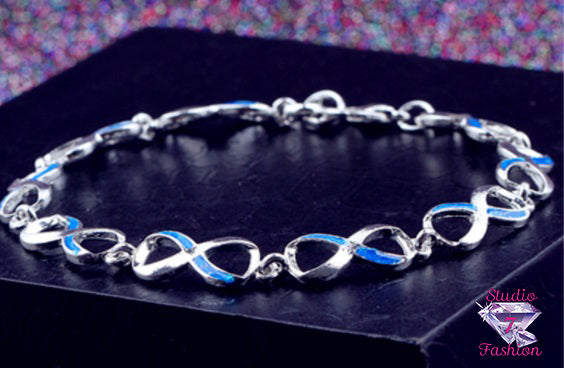 Twist Infinity Blue Bracelet