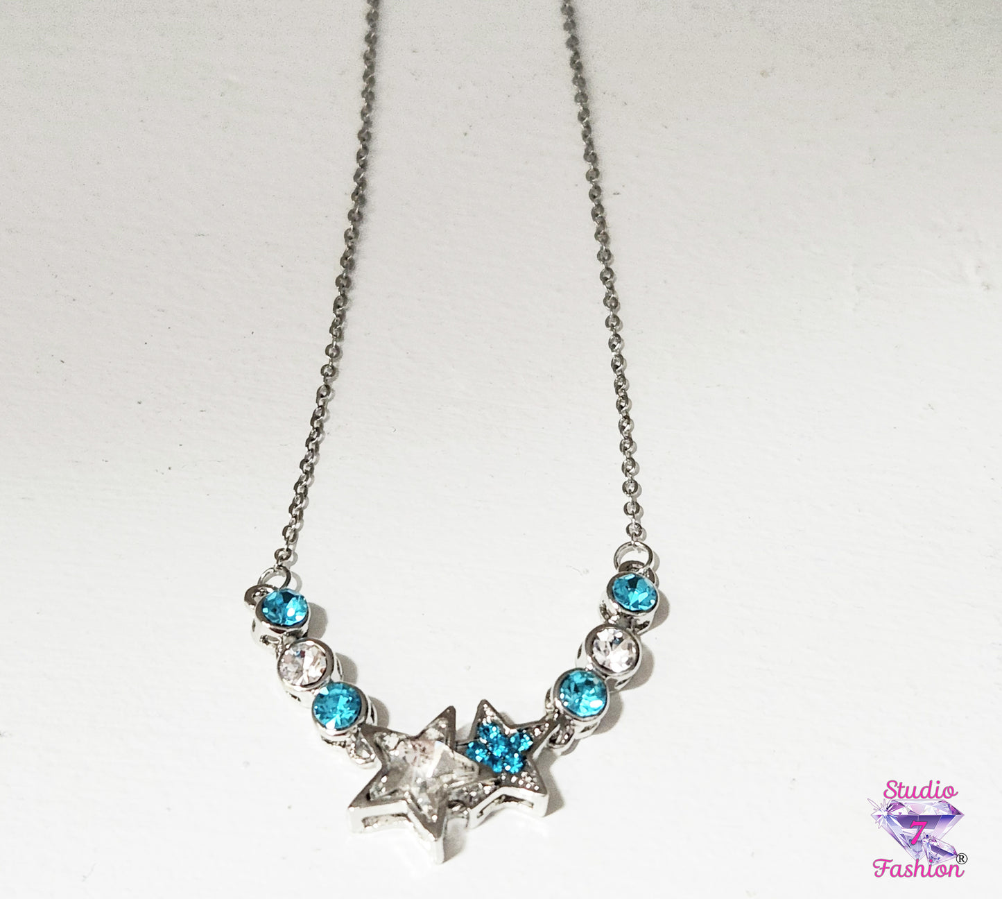 Crystal Rhinestone Stars Necklace