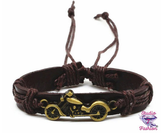 Motorcycle Leatherette Bracelet