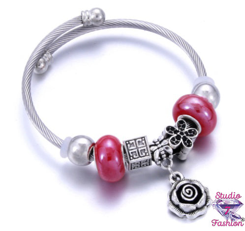 Rose Charm Bracelet