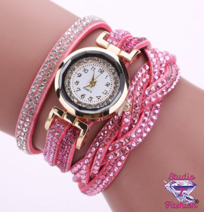 Multilayer Woven Watch Blue