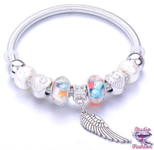 Angel Wing Iridescent Bracelet