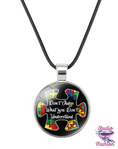 Don't Judge Autism Necklace