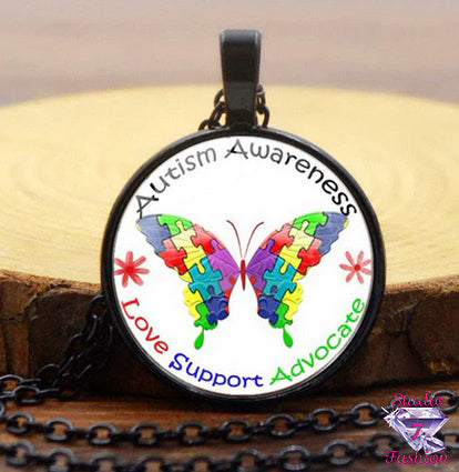 Autism Butterfly Necklace