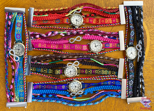 Multicolor Braided Watch