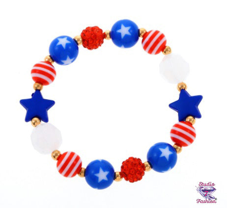 Stars and Stripes Patriotic Bracelet