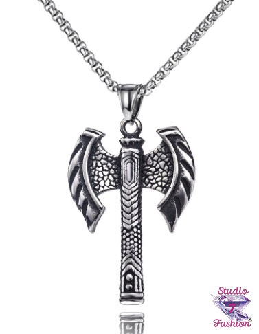 Renaissance Battle Axe Necklace