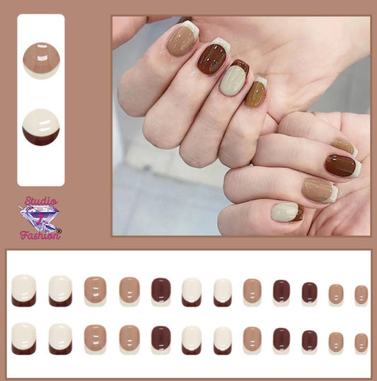 French Mocha Press-on Nails