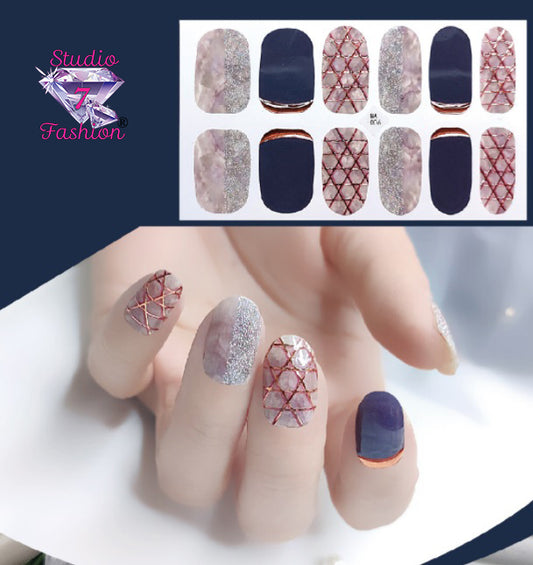 Fancy Fish Scales Nail Art