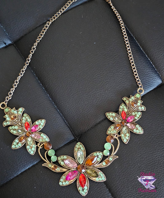 Fabulous Multicolor/Iridescent Statement Necklace-