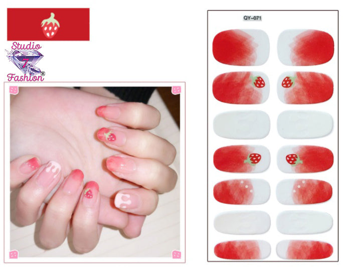 Strawberry Shortcake Nail Art