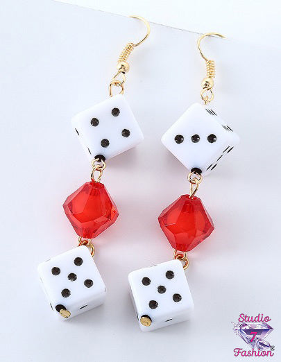 Lucky Dice Earring Pair