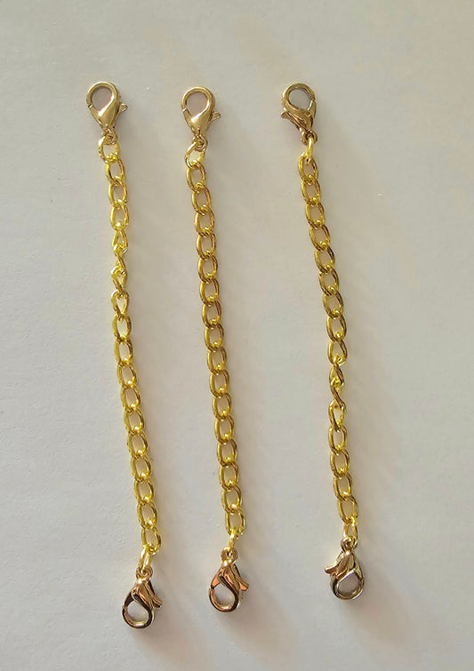 2" Extender Chain 3pc Gold