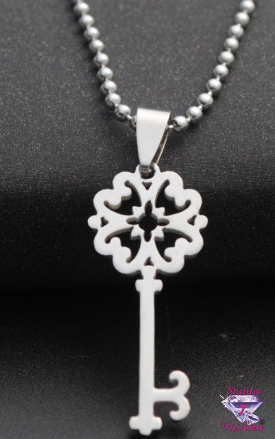 Clover Key Necklace