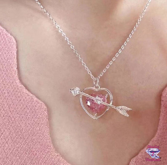 Cupid's Arrow Heart Necklace