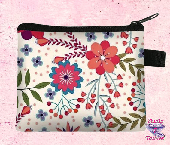 Pop Art Floral Change Purse