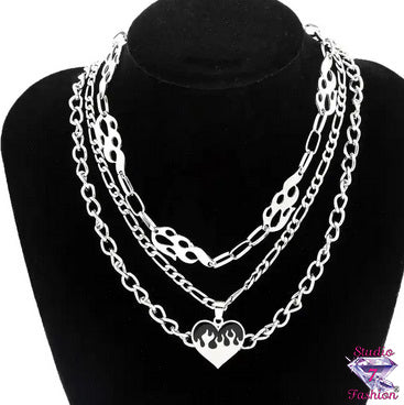 Burning Love Multilayer Necklace