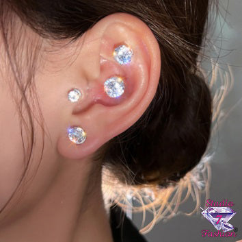 Magnetic Rhinestone Earrings