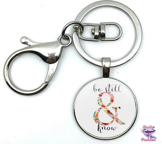 Be Still & Know Keychain