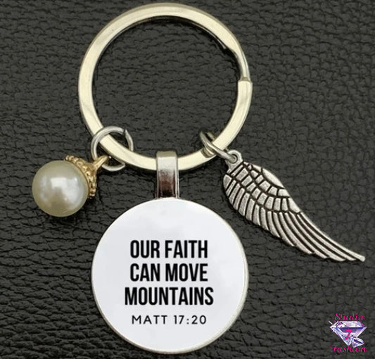 Faith That Moves Mountains Keychain