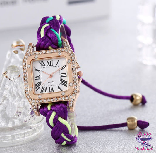 Woven Purple Watch