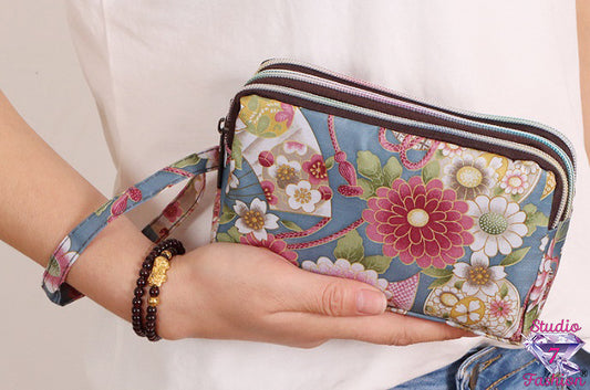 Stop & Smell The Flowers Wristlet Wallet