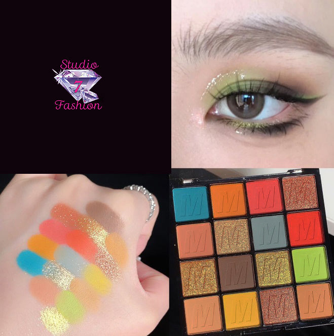 Pop of Neon 16 Color Eyeshadow Palette