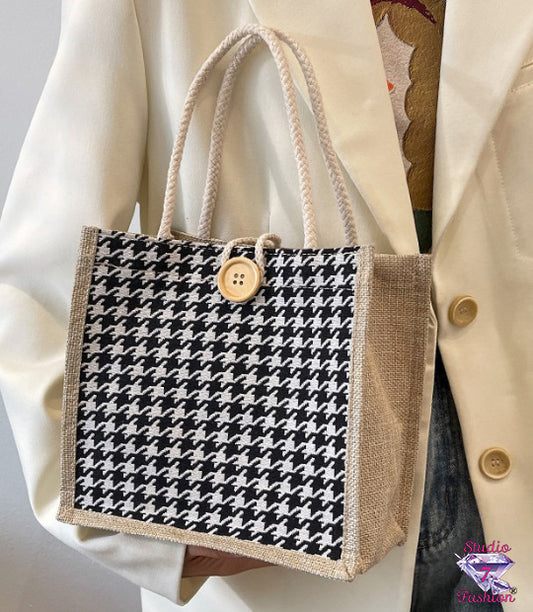 Monochrome Pattern Handbag