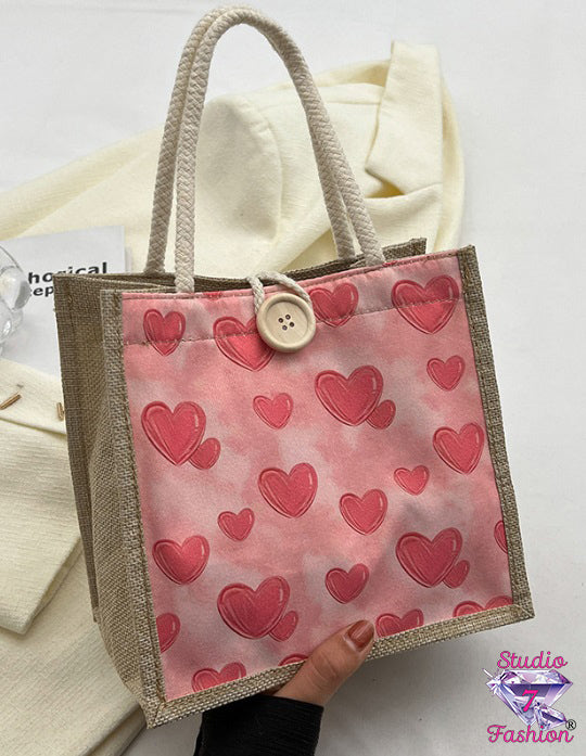 Pink Hearts Handbag