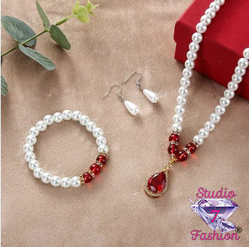 Fantastic Pearl and Ruby Set