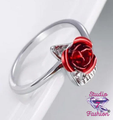 Vibrant Open Rose Ring