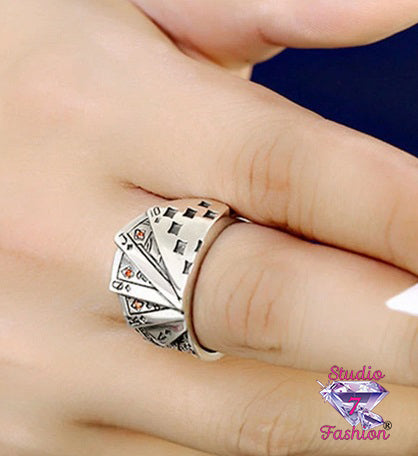 Royal Flush Adjustable Ring